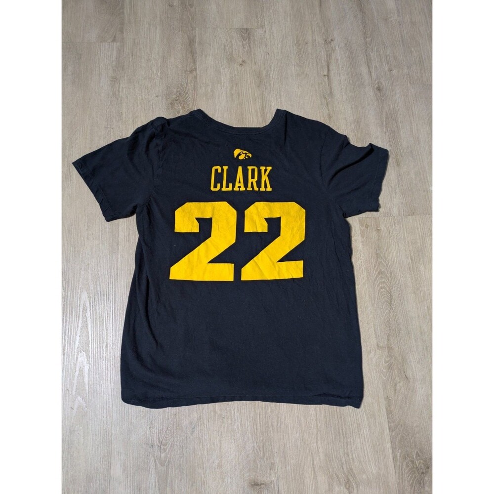 Iowa Hawkeyes Clark #22 Baseball Nike The Tee Black Men Size M